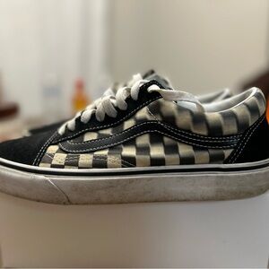 Vans Men's Old Skool Blur Check Sneakers